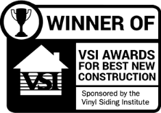 VSI awards for best new construction badge